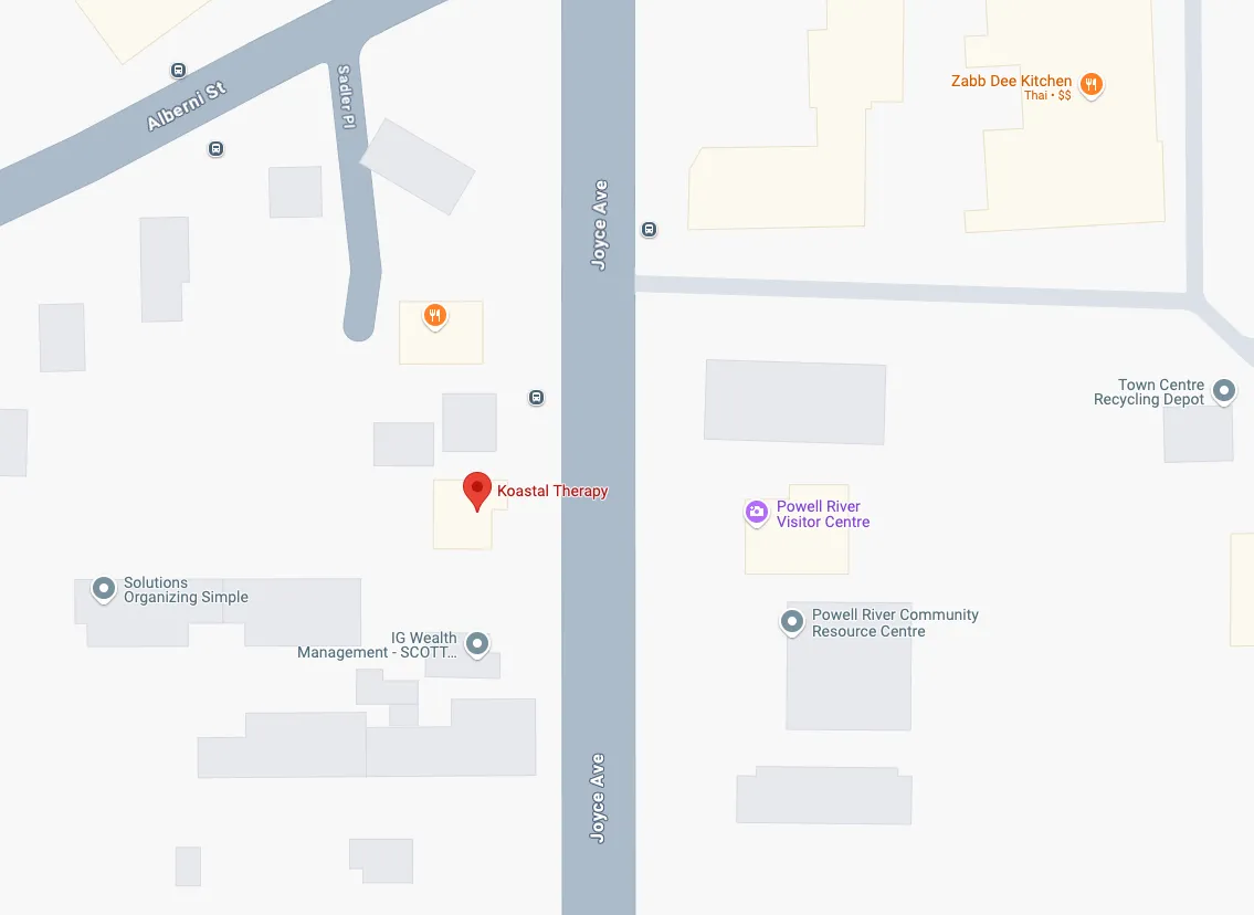 map of Koastal Therapy